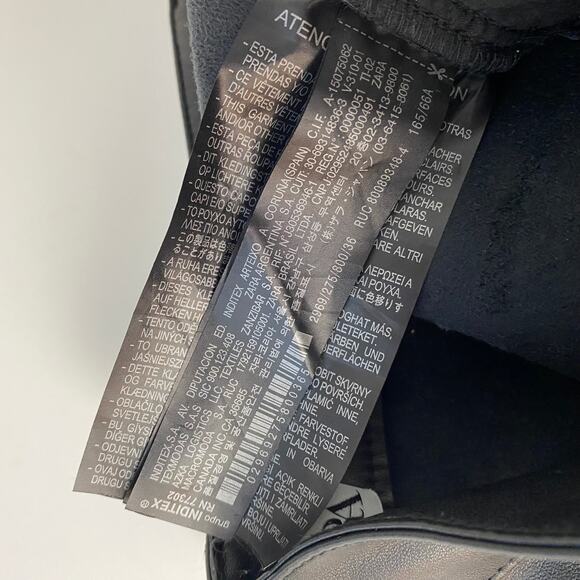 Zara Full Length Faux the '90s Leather Pants in Black High Waist Straight Leg 4 - Picture 10 of 11